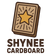Logo of Shynee Cardboard with a star on a cardboard box design.